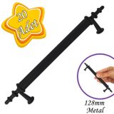 20 Adet Erciyes Kulp Siyah 128 Mm Kulp Mobilya Mutfak Dolabı Çekmece Dolap Kapak Kulpu Kulbu Metal Kulpları
