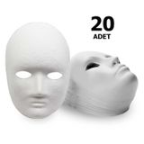 20 Adet. Karton Maske. Boyanabilir Eğitici Maske Boyama. Etkinlik