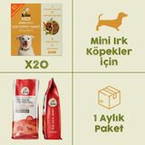 20 Adet Kito Fresh Hindi Etli Köpek Yemeği %100 Taze İçerikli Mama + 2,5 kg Yetişkin Mini Irk Köpek Maması