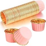 20 Adet Mini Muffin ve Cupcake Kalıbı – Yapışmaz Tek Kullanımlık Kağıt Kek Kalıbı, Isıya Dayanıklı, Renkli ve Pratik Pişirme Kabı, Muffin ve Cupcake Sunumuna Uygun (Pembe)