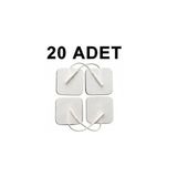 20 Adet Tens Pediı Kablolu Yedek Elektrot 5X5 Tens Pedi