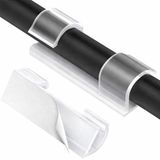 20 Adet Yapışkanlı Kablo Düzenleyici Sabitleyici Klips – USB, HDMI, Ethernet & Şarj Kabloları İçin Pratik Kablo Yönetimi – Ev, Ofis, TV Arkası & Masa Üstü İçin