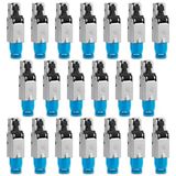 20 Ağ Konnektörü Paketi Cat 8 Aletsiz Cat8.1 Rj45 Lan Utp Kablo Konnektörü Aletsiz Aletsiz Cat6a Cat6 Cat5 Cat7 Kurulum Kablosu Yama Kablosu Ağ