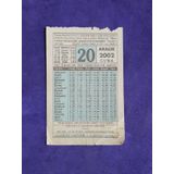 20 Aralik 2002 Takvim Yapragi - Nostalji Koleksiyonluk Takvim Yapragi