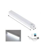 20 Cm Beyaz Işık Hareket Sensörlü Dolap İçi Çalışma Masası Mutfak Tezgah Altı Usb Led Işık