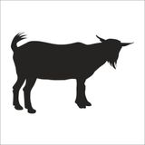 20 cm Keçi Folyo Sticker