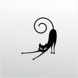 20 cm Kedi Folyo Sticker