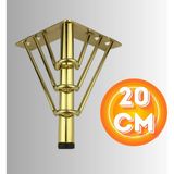 20 cm Metal 3 Telli Koltuk Ayağı Mobilya Ayağı Ünite Ayağı Konsol Ayağı Puf Berjer Ayağı - Gold