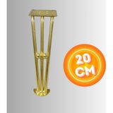20 cm Metal Boncuklu Koltuk Ayağı Mobilya Ayağı Ünite Ayağı Konsol Ayağı Puf Berjer Ayağı - Gold