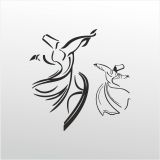 20 cm Mevlana Folyo Sticker