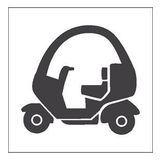 20 cm Motorsiklet Folyo Sticker