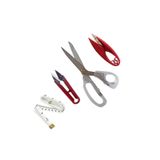 20 Cm Plastik Saplı Kumaş Kesim İplik Temizleme Makası Set