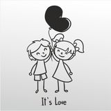 20 cm Sevgi Folyo Sticker