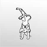 20 cm Tatlı Köpek Folyo Sticker