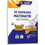20 Dakikada 6. Sınıf Matematik Soru Bankası | Video Çözümlü Yeni Müfredat Uyumlu Matematik Kaynak Kitabı