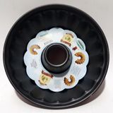 20 Dilimli Dışı Emaye İçi Teflon Ortası Delikli 25cm Çapında Kek Kalıbı Delik Çapı 7cm