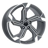 20 inç 5x112 A5 A6 Uyumlu Gun Metal Elmas Kesim Jant Modeli (4 Adet)