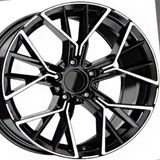 20 inç 5x112 G11 G12 G30 Ön Arka Uyumlu Siyah Elmas Kesim Jant Modeli (4 Adet)