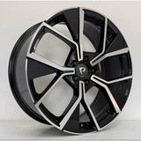 20 ' İnç 5X112 Tıguan Tayron Jant 5X112 Et38 57.1 Black Machıned Xl