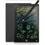 20 Inc Renkli Lcd Grafik Dijital Kalemli Çizim Tableti Yazı Tahta Not Yazma Eğitim Tableti Siyah