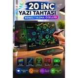 20 Inc Renkli Lcd Grafik Dijital Kalemli Çizim Tableti Yazı Tahta Not Yazma Eğitim Tableti