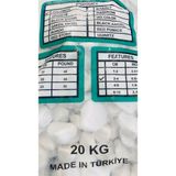 20 kg Beyaz Dolamit Taşı - 1BW-Beyaz - 1 m