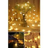 20 Ledli 5 Metre Mini Ampul Led - Sarı Led Şerid Led Peri Led Dekoratif Led