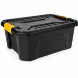 20 Litre Sert Plastik Tek Bölmeli Organizer Kutu, Saklama Kabı - Ev Araba Saklama Kutusu - Ev Banyo Düzenleyici, Dolap Düzenleyici, Saklama, Kutu, Organizer, Eşya Düzenleme,Darbeye Dayanıklı