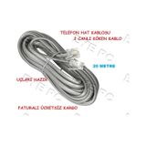 20 Metre 2 Yollu Hatli Modem Adsl Kablosu