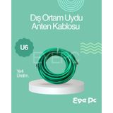 20 Metre 20 M Uydu Çanak Anten Kablosu Iç Diş Ortam