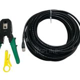 20 Metre 20 mt Ev Içi Internet Kablosu Cat 6 ve Sıkma Pensesi Birlikte -5 Adet Jak Set