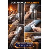 20 Metre Alüminyum Bant Isıya Dayanıklı Yanmaz Soba Boru Klima Tesisat Tamir Bandı 40mm