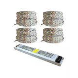 20 Metre Beyaz Şerit Led, 12V 25 Amper Led Trafo İle Gizli Aydınlatma
