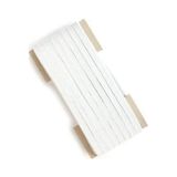 20 Metre Beyaz Yassı Lastik 0.80 cm Bel Paça Don Lastiği