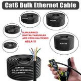 20 Metre Cat6 Iç Dış Ortam Internet Ethernet Kablosu Kalın Garantili Modem Pc Arası