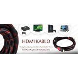 20 METRE ÇELİK ÖRGÜLÜ 3D STANDART HDMI KABLO