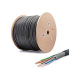 20 Metre Dış Cephe Cat6 Kablo 20 Metre Siyah Ethernet Kablosu Dış Ortam