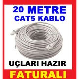 20 Metre İnternet Ethernet Kablosu Modem Bilgisayar Arası