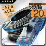 20 Metre Internet Kablosu/Cat6 23Awg Utp 0,57Mm/İki Kat Korumalı/Ethernet Kablosu 20 Metre/İç Dış Mekan Uyumlu