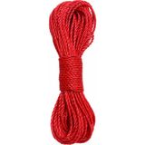 20 Metre Kırmızı Naylon İp 3 mm, Çok Amaçlı Dayanıklı Çamaşır İpi, Kamp Bahçe Balkon Hamak ve Taşıma Sabitleme İpi, Dayanıklı Çamaşır İpi Kalın, Asma İpi Güçlü Halat İp, Sağlam İp, Kaliteli