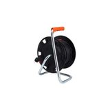 20 Metre Makaralı Uzatma Kablosu 3x2.5mm Ttr – 4 Prizli, IP20, Güç Göstergeli, Dayanıklı Dış Mekan ve Iç Mekan Kullanımı Için Seyyar Elektrik Kablosu - standart