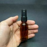 20 Ml Amber Cam Şişe Siyah Spreyli , 20Cc Kahverengi Spreyli Boş Şişe x 6 Adet