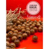 20 mm Ahşap Boncuk (50 Gram 21 Adet) Dar Delik Çapı 4 mm Makrome Çanta Bileklik Takı Renkli - Taba - Kahve