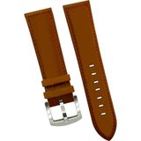 20 mm Fossil-Welder-Casio-Seiko-Omega-Armani Saat Uyumlu Deri Saat Kordonu Kayışı AL11SOFT20 mm - Taba - Kırmızı