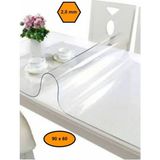 2,0 mm Pvc Masa Örtüsü, Şeffaf Masa Kaplaması, 90X60