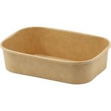 20 Oz Kraft Karton Dikdörtgen Kase 500 cc - 50 Adet