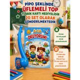 20 Set Yeni Okumayı Öğrenen Öğrencilere Hediye Artık Okuyorum Yazılı 1. Sınıf Hatırası Pipo Şeklinde Üflemeli Top Tebrik