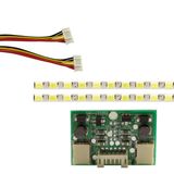 20 UNİVERSAL MONİTÖR E-LED 75 LEDLİ (2835) 440MM 12V ÇİFT LED+SÜRÜCÜ+KABLO TAKIM