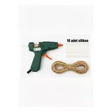 20 W Silikon Tabancası + 10 Adet Silikon + 1 Metre Jut Halat Seti