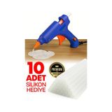 20 Watt Sıcak Silikon Tabancası Şeffaf Mum Yapıştırıcı Tabanca 10